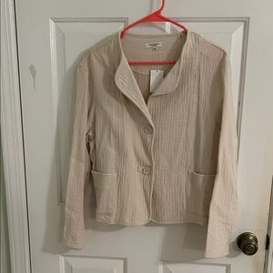 Max Studio Beige Textured Blazer